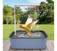 HOVCEH Baignoire Oiseaux, Douche Automatique pour Perruche, Baignoire d'oiseaux Cycle d'eau, Multifonction Baignoire Accessoires pour Le Nettoyage et Le Bain des Perruches de Petite et
