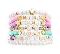 HOVCEH Bracelets Chasseurs de Démons K-p0/p, 7 Pièces Bracelets Inspirés, Ensemble de B-racelets d'Amitié, BraceletsExtensibles, Cadeaux d'Anniversaire pour Fans, Accessoires pour Tenues de Concert
