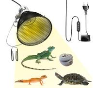 HOVCEH Lampe Chauffante Terrarium, Lampe Chauffante Tortue avec Abat-jour, UVA/UVB Lampes Chauffante Dôme Réflecteur Socket E27 for Terrariums, Aquariums