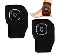 HOVCEH Lot de 2 masseurs de pieds électriques 3 en 1 avec 5 niveaux de chaleur et 3 modes de vibration, masseur portable pour pieds et chevilles