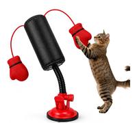 HOVCEH Punching Ball Chat, Jouet Chat Interactif avec Gants | Jouer Chats Interieur Anti Ennui, Cat Toys pour Auto-divertissement