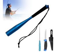 HOVCEH Tueur de Poissons, 3 Sets Tue-Poissons Couteau de Pêche en Acier Inoxydable avec Étui, Tue-Poissons en Aluminium, Accessoires de Pêche pour la Pêche à la Carpe et à la Truite en Extérieur