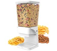 Hovea - Distributeur de Céréales & Croquettes - Capacité 5L - Pour Muesli, Pâtes, Aliments Secs - Distributeur Croquettes Chien & Chat - Cuisine, Petit-Déjeuner - Blanc - CR500