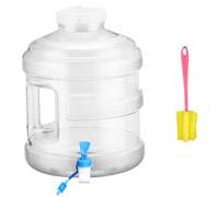 HoveeLuty Bidon d'eau avec Robinet et Couvercle à vis, 11, 3 l, Large goulot, résistant à la Chaleur, avec poignée, Rond, pour la Maison, Le Camping, Les Voyages, Le Camping