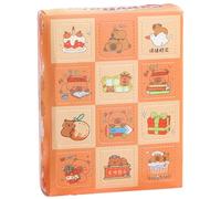 HoveeLuty Calendrier de l'Avent de Noël 2025 12 grilles Mignon thème Capybara Calendrier l'Avent Mini modèle Capybara en résine pour Enfants Adultes ' Noël ' d