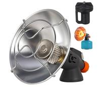 HoveeLuty Chauffage au gaz Portable pour Camping, Chauffage au Butane d'extérieur avec vanne de régulation, Rapide pour Tente, réservoir pour randonnée, pêche sur Glace, gaz pour Ten