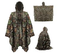 HoveeLuty Combinaison de camouflage thermique Ghillie, combinaison à feuilles 3D pour la chasse à la dinde, vêtements de chasse légers pour le tir, l'observation la faune, vêtements usage qu