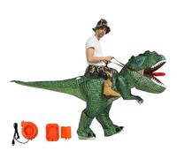 HoveeLuty Costume de Dinosaure Gonflable en Polyester pour Halloween, déguisement de tyrannosaure Amusant pour Adultes, Hommes, Femmes, Tout-Petits