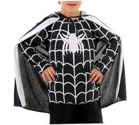 HoveeLuty Costumes d'halloween pour Enfants Costume d'araignée Cool avec Cape pour Performance de fête de Cosplay sans Pantalon, Petit Costume 'araignée Costumes 'Halloween ' pour Enfants Co