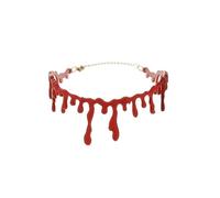 HoveeLuty Creative driping sang Halloween fête Choker Colliers Halloween Simulation Halloween BloodStain Collier Vampire Costume Accessoire