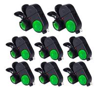 HoveeLuty Détecteur de Touche de pêche, 8 pièces, LED électronique, clipsable, Accessoires rotatifs avec lumière et Son pour Les passionnés, alarmes pêche en Plein air pour Cannes à
