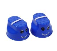 HoveeLuty Échasses à Plateforme pour Enfants, échasses de Marche en Plastique, Jouet d'entraînement à l'équilibre pour Enfants, en Pot, 2 pièces, de Marche d'équilibre Bleues