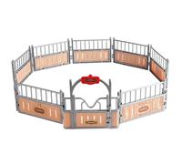 HoveeLuty Ensemble de Jeu d'écurie pour Chevaux Jouets de Jeu imaginaires et créatifs pour Chevaux avec Porte ouvrable Ensemble Grange réaliste pour Enfants Garçons Filles Grange à Jouet