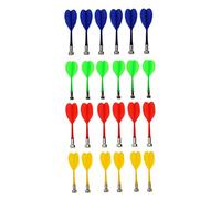 HoveeLuty Fléchettes magnétiques de sécurité en Plastique, Remplacement pour Cible magnétique, 24 pièces, Remplacement de fléchettes magnétiques, Jouets sécurité, en