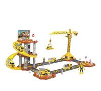 HoveeLuty Jouet de Garage pour Voiture, 1 Ensemble de Garage pour Voiture Jouet à 3 Niveaux avec Grue à Tour, Assemblage Facile, Rampe, développement interactif, Piste, cadea