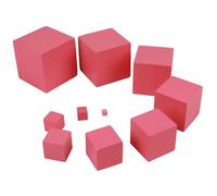 HoveeLuty Lot de 10 Cubes en Bois Montessori, Jouets éducatifs pour Enfants de 1 à 3 Ans, Jouets sensoriels pour la Petite enfance, 1 à 9, 9 cm