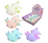 HoveeLuty Lot de 12 Jouets Anti-Stress en Forme d'axolotl, balles Souples et Flexibles à montée Lente, Anti-Stress pour Adultes et Enfants