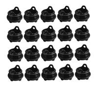 HoveeLuty Mini chaudrons d'halloween, 20 pièces, 2 x 1, 8 cm, en Plastique, avec Trou, pour Miniatures de Maison de poupée d'halloween, Cadeaux fête, Chaudron sorcières, Chaudron en Plastique