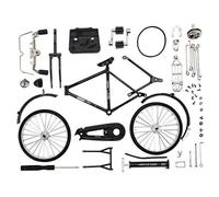 HoveeLuty Modèle de vélo à Faire soi-même, 51 pièces, modèle de Mini vélo rétro en Alliage Simulation 1:10, Mini Iron Art avec gonfleur et Mallette, Ornement Table, Cadeaux Noël, miniatu