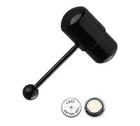 HoveeLuty Piercing de Langue en Acier Inoxydable avec Vibration, Bijou de Piercing, Ornement de Barre, Clou de Langue Noir, Anneau de Langue Vibrant, Anneaux de Langue, Piercing de Langue