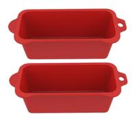 HoveeLuty Récupérateur de Graisse, 2 pièces, 22, 1 x 8, 9 x 7, 1 cm, en Silicone, résistant à la Chaleur, Anti-débordement, doublures pour bac à Graisse pour Plaque de Cuisson, Rouges