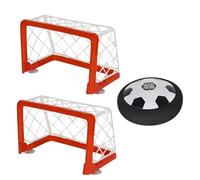 Hover Football - Light Up Soccer Toy, Battery Powered Floating Disc with LED Glow, High-Density Soft Foam Bumper, Motorized Air Cushion Tech, for Indoor Hard Floors and Home Entertainment