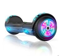 Hoverboard 6.5"" Bluetooth - SISIGAD - Gyroscope LED,pour Enfant et Adol - Noir + Gris