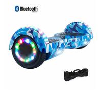Hoverboard 6,5"", Éclairage LED + Bluetooth,Couleur Camouflage marine