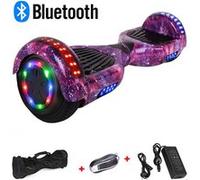 HOVERBOARD 6,5 galaxie violette + sac de transport + haut-parleur Bluetooth violet G