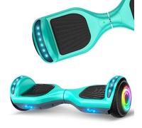 hoverboard 6.5'' HY-A12C, Bluetooth+Lumière LED, Autonomie 7-8km, vitesse maximale 10KM/H, Batterie 18V/2.6AH, Vert et Gris