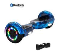 Hoverboard 6,5"", moteur 200W, Batterie 36V/3.6Ah,Autonomie de 10km, Éclairage LED + Bluetooth,Couleur Galaxie