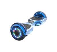 Hoverboard 6.5 Pouces avec Bluetooth et LED - RCB - Cadeau Parfait pour les Enfants Bleu Chromé