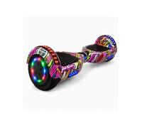 Hoverboard 6,5 Pouces Bluetooth Roues LED avec Sac de Transport Violet Hip-Hop