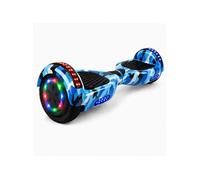 Hoverboard 6,5 pouces Bluetooth Roues LED Sac de transport Camouflage Bleu
