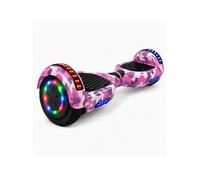 Hoverboard 6,5 pouces Bluetooth Roues LED Sac de transport Camouflage Rose