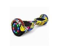 Hoverboard 6,5 pouces Bluetooth Roues LED Sac de transport Jaune Hip-Hop