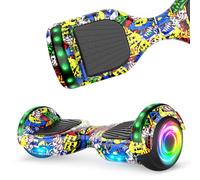 Hoverboard 6,5 Pouces Moteur Puissant, Bluetooth + Lumière Led, Idéal Pour Enfant Et Ados, Batterie 18v/2.6ah, Graffiti - Sisigad