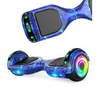 Hoverboard avec roues LED de 16,5 cm et phare, alimentation par double moteur sans balais, trottinettes auto-équilibrantes pour enfants