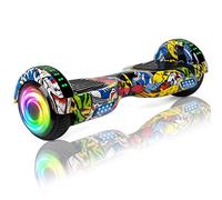 Hoverboard 6.5 Pouces Overboard, Hover Board Gyropode Tout-Terrain, Bluetooth et LED Auto-équilibré électrique Auto-équilibrage pour Enfant et Adult
