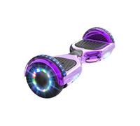 Hoverboard 6.5 Pouces avec Bluetooth et LED - RCB - Cadeau Parfait pour les Enfants Violet Chromé