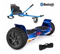 Hoverboard 8,5"" Galaxie+Hoverkart bleu, moteur 250W, Batterie 36V/4.4Ah,Autonomie de 12km, Éclairage LED + Bluetooth