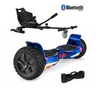 Hoverboard 8,5"" Galaxie+Hoverkart noir, moteur 250W, Batterie 36V/4.4Ah,Autonomie de 12km, Éclairage LED + Bluetooth