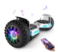 Hoverboard 8,5"" HY-B02C, moteur 160W, Autonomie de 10 à 15km, Capacité Max 100KG, cadeaux pour enfants de 6 à 12 ans-Silver