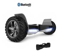 Hoverboard 8,5"", moteur 250W, Batterie 36V/4.4Ah,Autonomie de 12km, Éclairage LED + Bluetooth,Couleur Noir