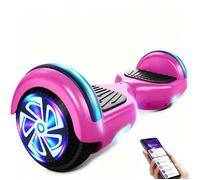 Hoverboard Enfant & Adulte 6,5"" Bluetooth LED - Auto-Équilibrage - Cadeau Idéal - 70 kg Max - Violet