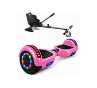 Hoverboard et Hoverkart Pack 6,5 Pouces Bluetooth Roues LED Sac de transport Rose