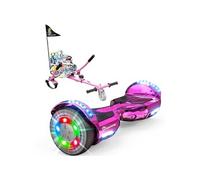 Hoverboard+Hoverkart - Pneu 6,5 pouces - Autoéquilibre LED Bluetooth - Rose+Hip-rose