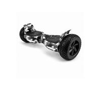 Hoverboard Hummer Tout-Terrain 8,5 Pouces Camouflage Noir et Blanc Bluetooth avec Sac de Transport