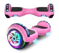 Hoverboard, trottinette électrique auto-équilibrée de 6,5 pouces avec Bluetooth, roues et lumières LED pour enfants et adultes
