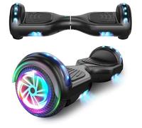 Hoverboard, trottinette électrique auto-équilibrée de 6,5 pouces avec Bluetooth, roues et lumières LED pour enfants et adultes